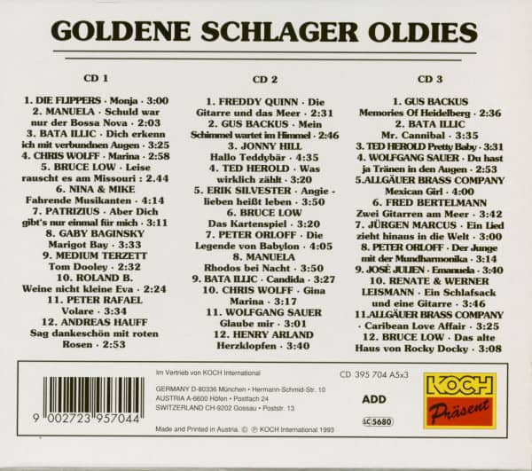 Goldene Schlager Oldies (3-CD)