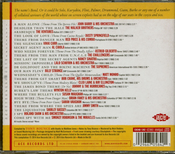 Come Spy With Us - The Secret Agent Songbook (CD)