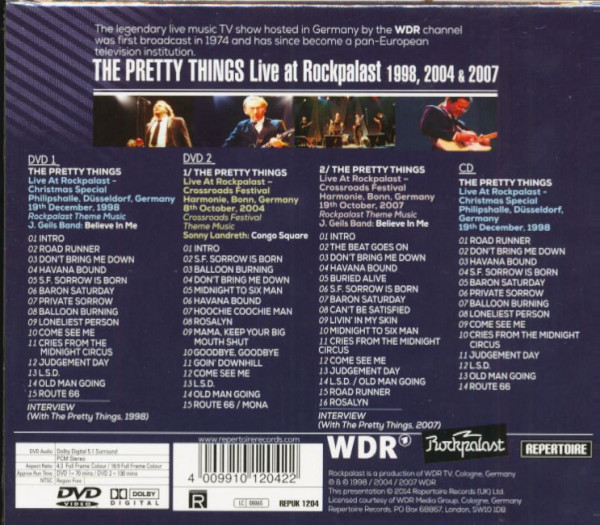 Live At Rockpalast 1998, 2004 & 2007 (CD & 2-DVD)