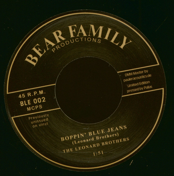 Put Me Down - Boppin' Blue Jeans (The Leonard Brothers) (7inch , 45rpm )