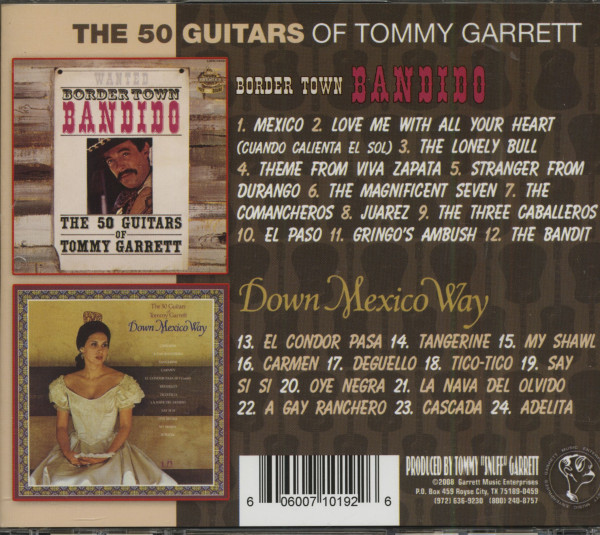 The 50 Guitars Of Tommy Garrett - Bandido & Down Mexico Way (CD)