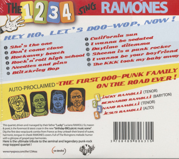 The 1234 Sing Ramones (CD)