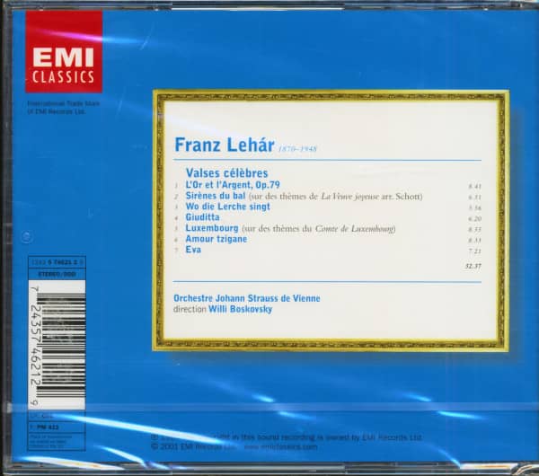 Valses Célèbres - Willi Boskovsky & Orchestra Johann Strauss Vienna(CD)