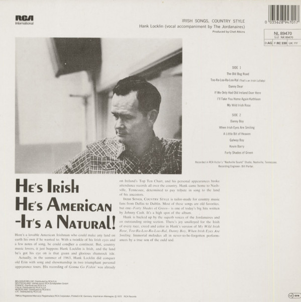 Irish Songs, Country Style (LP)