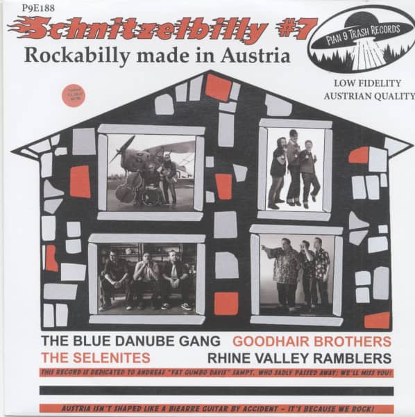 Schnitzelbilly No.7 - Rockabilly Made In Austria (7inch, colored Vinyl, EP, 33rpm, Ltd.) Schnitzelbilly No.7 - Rockabilly Made In Austria (7inch, colored Vinyl, EP, 33rpm, Ltd.)