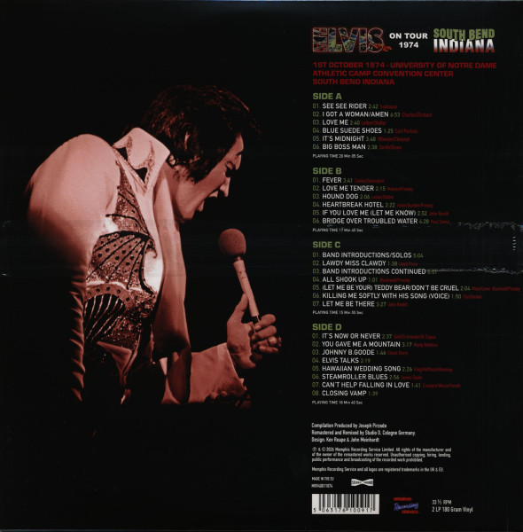 South Bend Indiana - On Tour 1974 (2-LP, 180g Vinyl, Ltd.)