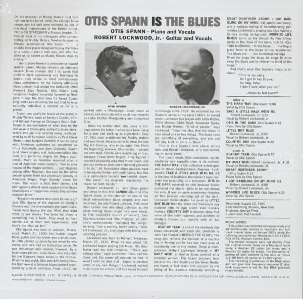 Otis Spann Is The Blues (LP, 180g Vinyl)