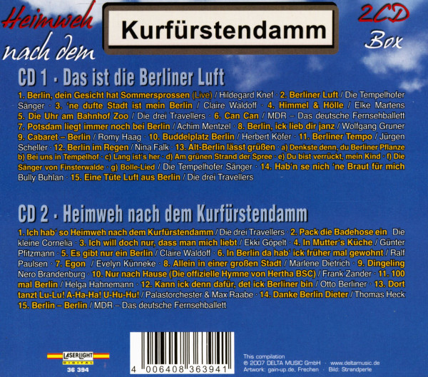 Heimweh nach dem Kurfürstendamm (2-CD)