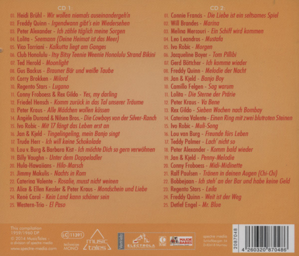 Die Schlager des Jahres 1960