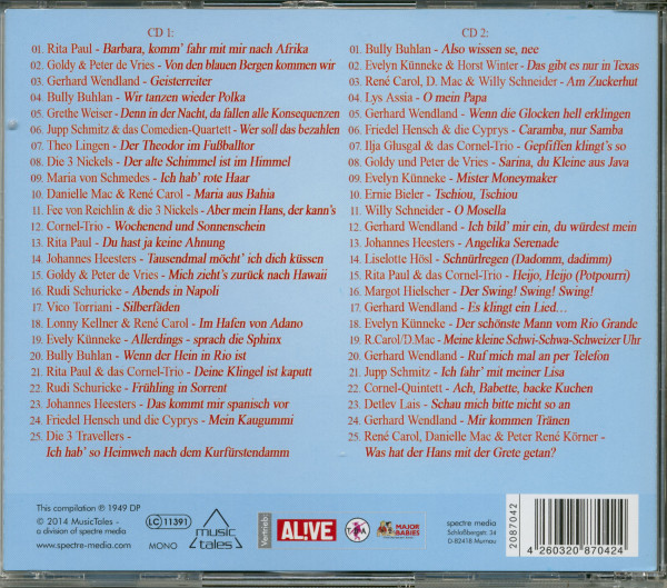 Die Schlager des Jahres 1949 (2-CD)