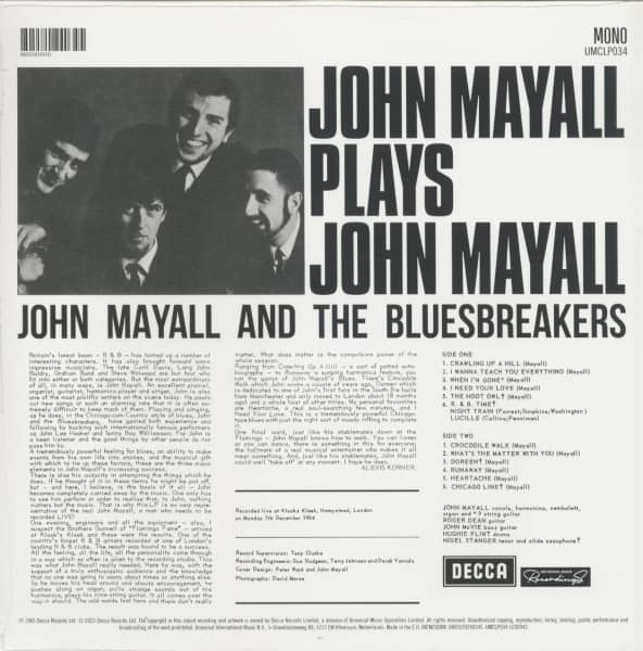 John Mayall Plays John Mayall (LP)