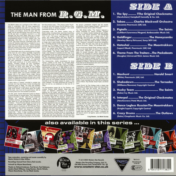 Joe Meek's Tea Chest Tapes: The Man From R.G.M. (LP, 10inch)