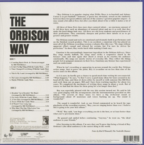 The Orbison Way (LP, 180g Vinyl)