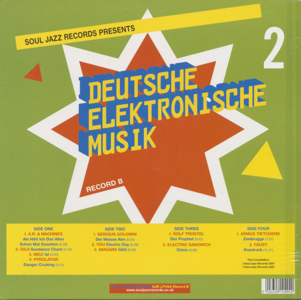 Deutsche Elektronische Musik - Experimental German Rock And Electronic Musik 1971-83 - Vol.2 - Record B (2-LP)