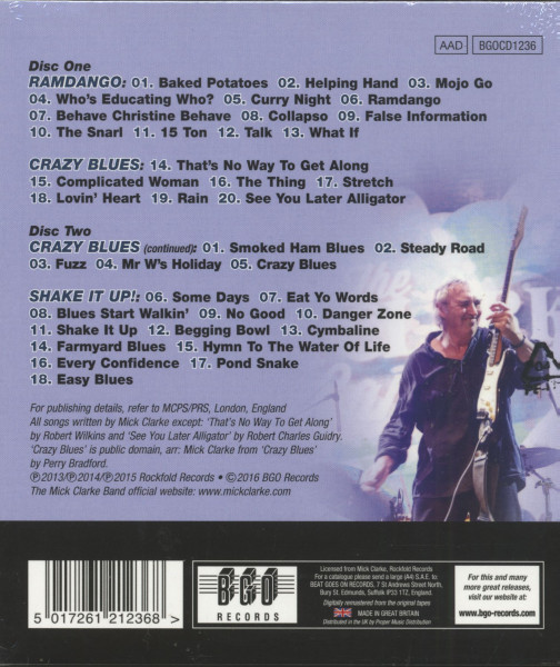 Ramdango - Crazy Blues - Shake It Up! (2-CD Box)
