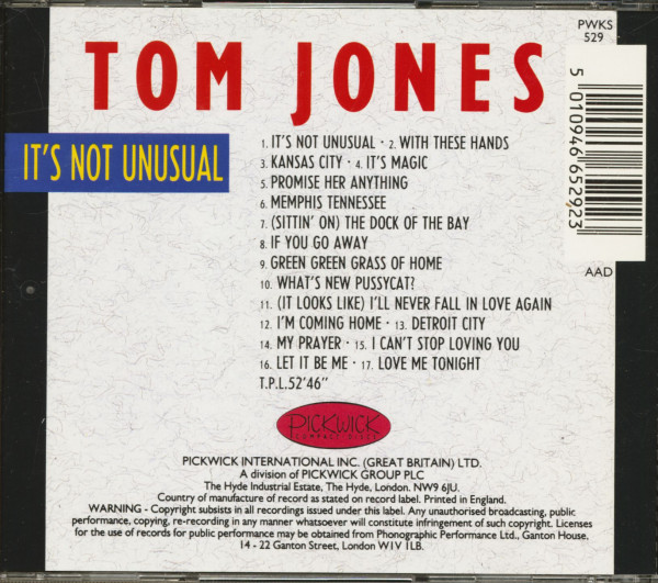 It's Not Unusal (CD)