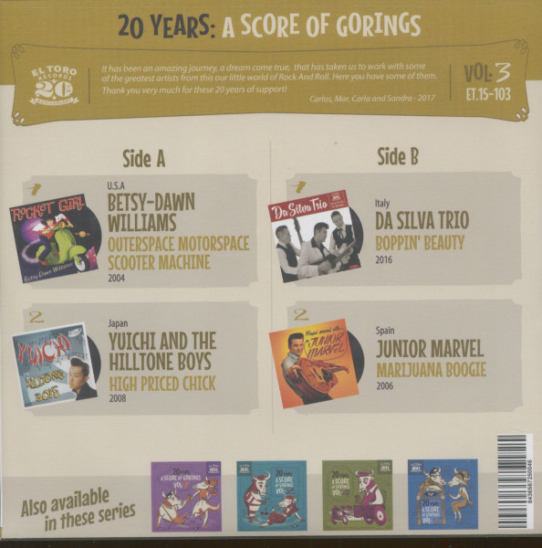 20 Years - A Score Of Gorings, Vol.3 (EP, 7inch, 33rpm, PS, sc)
