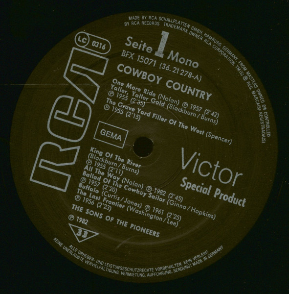 Cowboy Country (LP)
