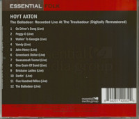 Preview: The Balladeer: Recorded Live at the Troubadour (CD) Preview: The Balladeer: Recorded Live at the Troubadour (CD)