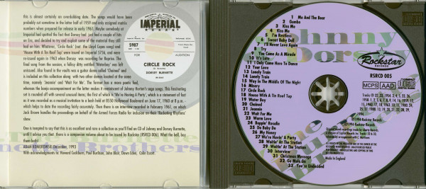 Johnny & Dorsey - The Burnette Brothers (CD)