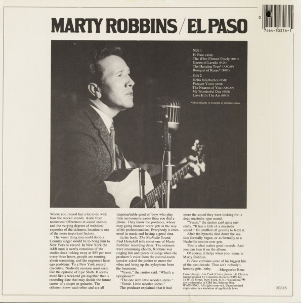 El Paso (LP, Cut-Out)