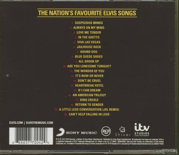 The Nation's Favorite Elvis Songs (CD)