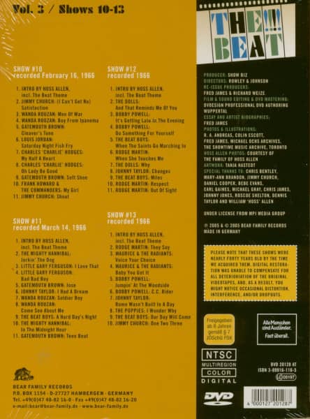 Legendary R&B and Soul Shows from 1966 Vol.3 (DVD)