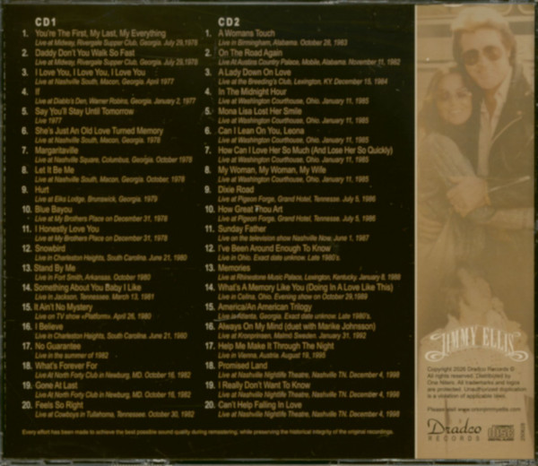 Jimmy Ellis - Recorded Live On Stage 1977-1998 (2-CD)