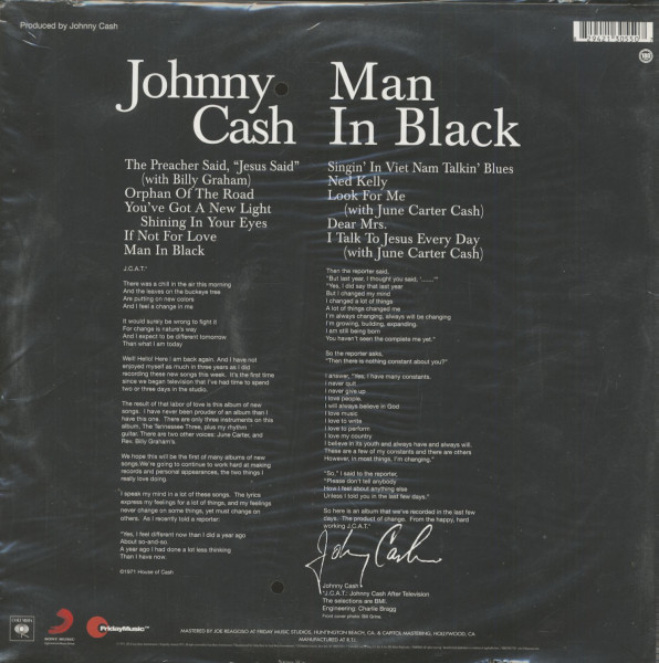 Man In Black (LP, 180g Vinyl, Ltd. Deluxe Edition)