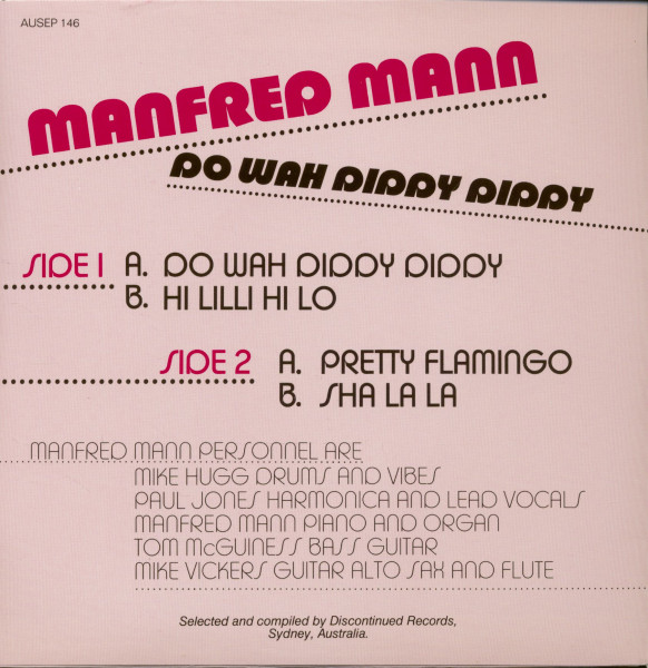 Do Wah Diddy Diddy - Australian EP Series (7inch, 45rpm, SC, PS)