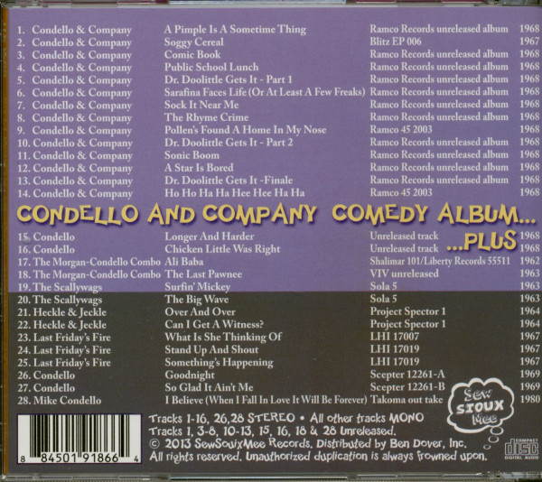 Condello And Company Comedy Album Plus (CD)