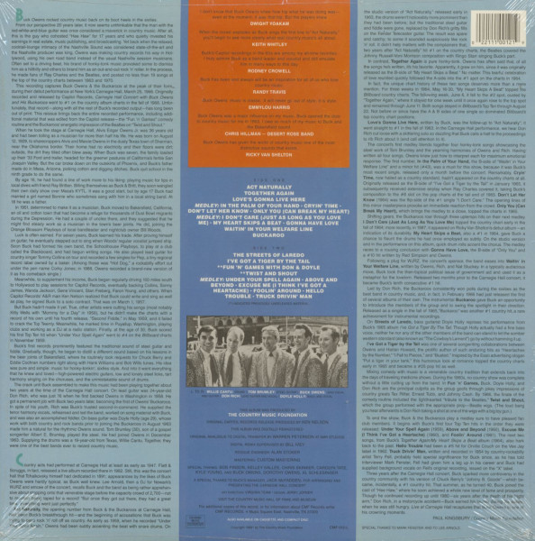 Buck Owens & The Buckaroos - Live At Carnegie Hall (LP)