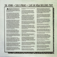 Preview: Solo Piano Live in New Orleans 1984 (LP, 180g colored Vinyl) Preview: Solo Piano Live in New Orleans 1984 (LP, 180g colored Vinyl)