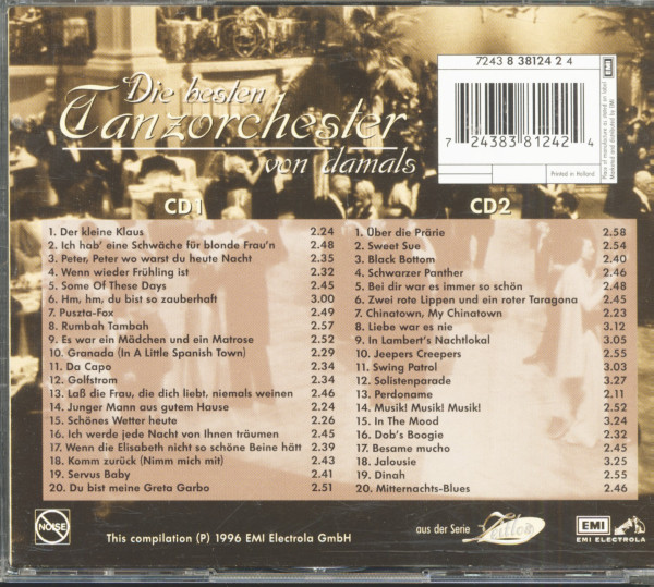 Die besten Tanzorchester von damals 2-CD