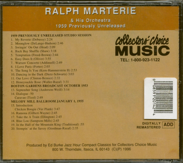 Previously Unreleased - 1959 (CD)