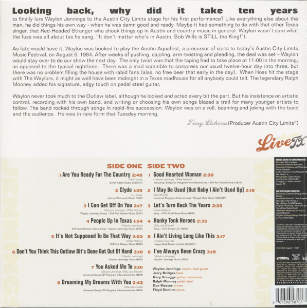 Live From Austin TX '84 (LP, colored Vinyl, Ltd.)