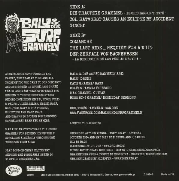 Los Chicharrones Del Surf (EP, 10inch, 45rpm, Ltd.)