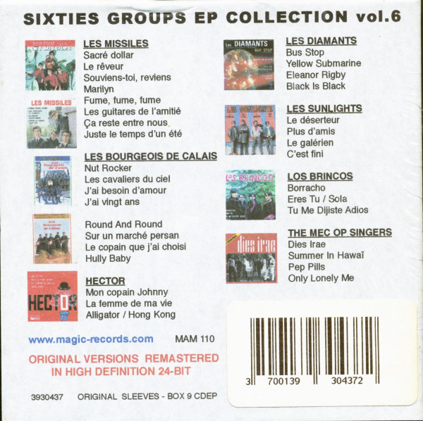 Sixties Groups EP Collection Vol.6 (9-CD-Box)