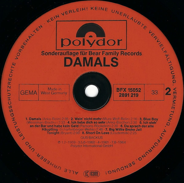 Der Rocker - Damals (LP)