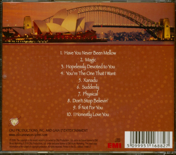 Olivia's Live Hits (CD)