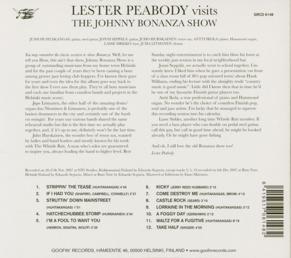 Lester Peabody Visits The Johnny Bonanza Show (CD)
