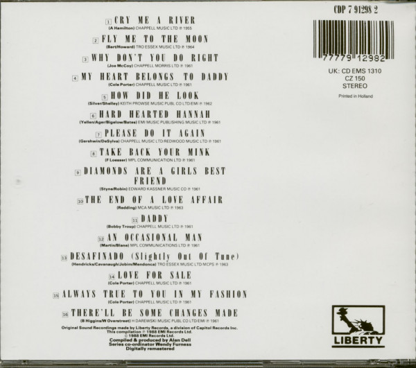 The Best Of Julie London - Liberty Years (CD)