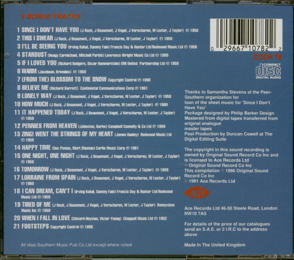 Since I Don't Have You (CD)