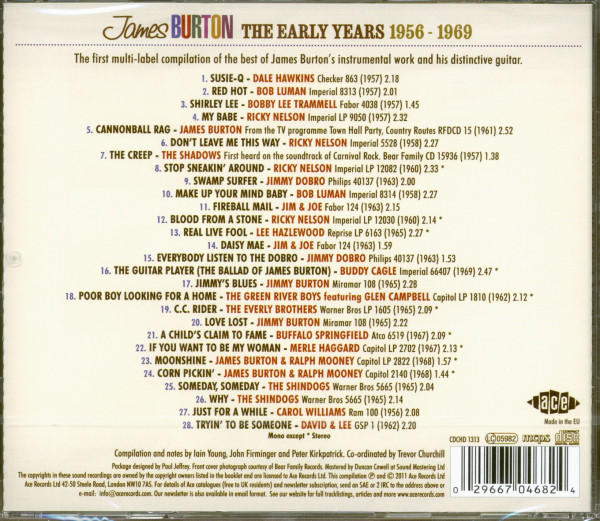 The Early Years 1956-69 (CD)