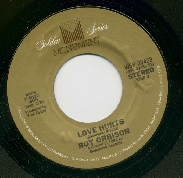 Running Scared - Love Hurts (7inch, 45rpm, BC)