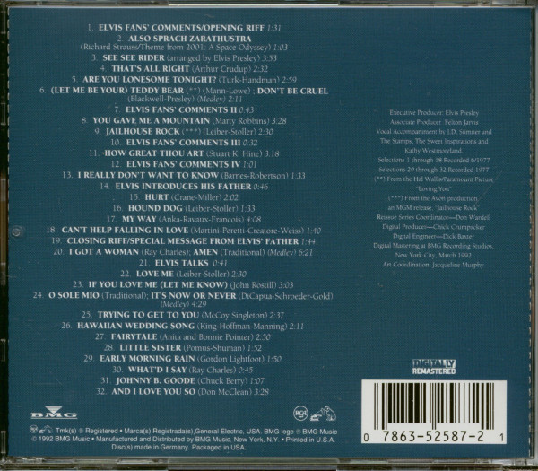 Elvis In Concert (CD)