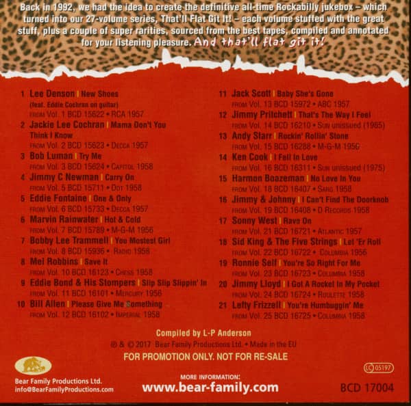 Wild 1950s Punk, Rockabilly and Rock'n'Roll (CD)
