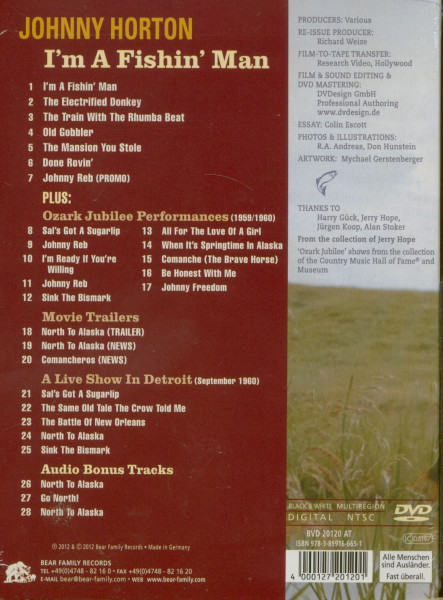 Johnny Horton - I'm A Fishin' Man (DVD)