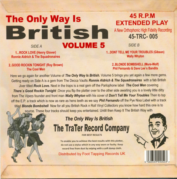 The Only Way Is British, Vol.5 (7inch, 45rpm, EP, PS)