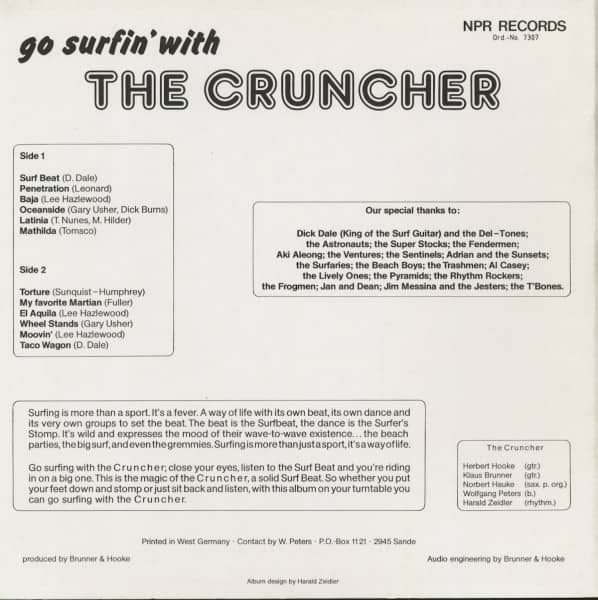 Go Surfin' With The Cruncher (LP)